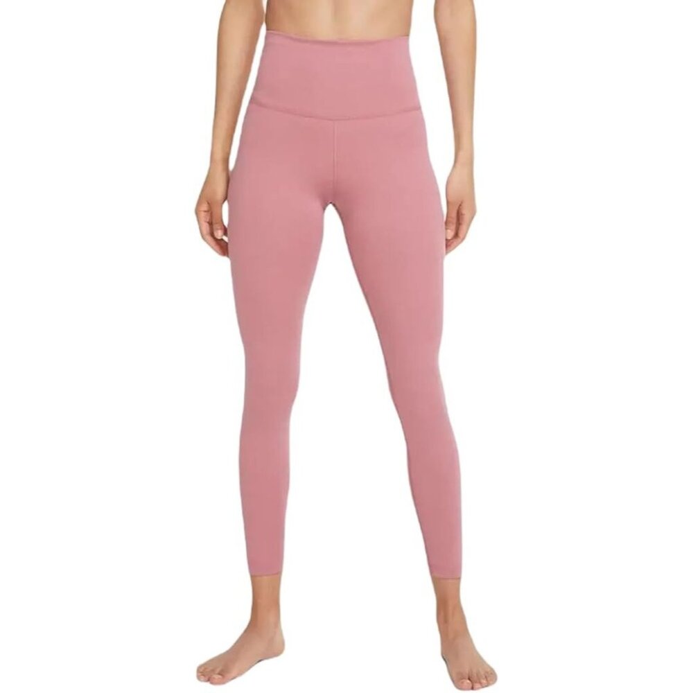 Sz Small Nike Women Yoga Dri-FIT Luxe High-Waisted 7/8 Leggings Pink CU5293-614